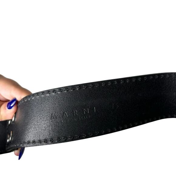 Marni Leather Belt Black - Picture 3 of 4